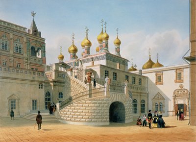 View of the Boyar Palace in the Moscow Kremlin, printed by Lemercier, Paris by Felix Benoist